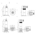 Fst800-701 Transducteur de pression à membrane plate propre